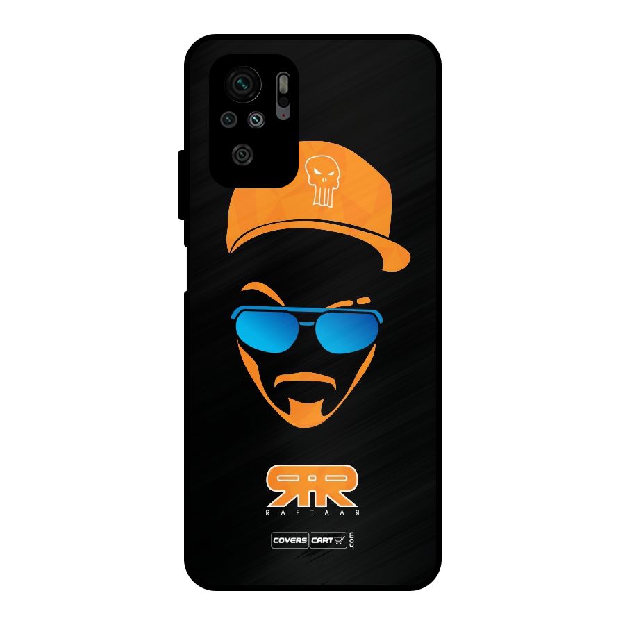 Special Raftaar Edition Orange Metal Back Case for Redmi Note 10S