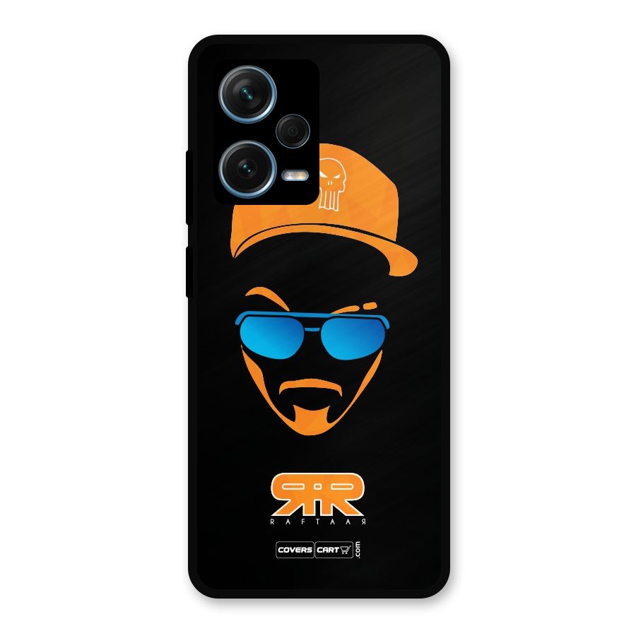 Special Raftaar Edition Orange Metal Back Case for Redmi Note 12 Pro Plus 5G