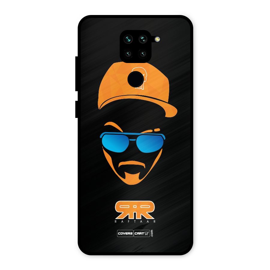 Special Raftaar Edition Orange Metal Back Case for Redmi Note 9