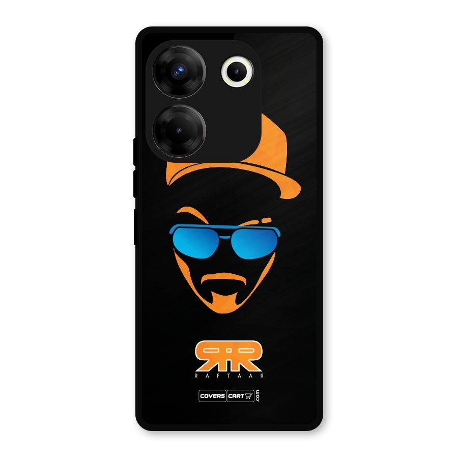 Special Raftaar Edition Orange Metal Back Case for Tecno Camon 20
