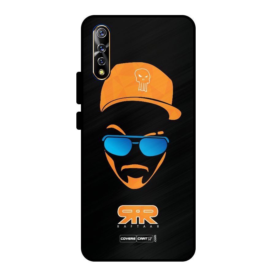 Special Raftaar Edition Orange Metal Back Case for Vivo S1