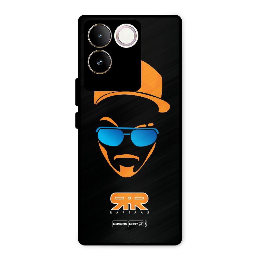 Special Raftaar Edition Orange Metal Back Case for Vivo T2 Pro