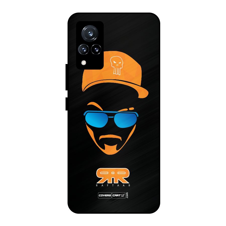 Special Raftaar Edition Orange Metal Back Case for Vivo V21 5G
