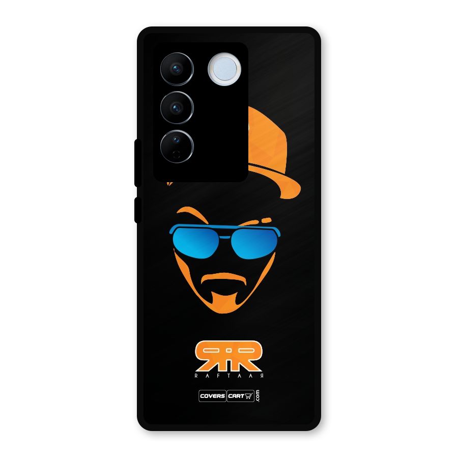 Special Raftaar Edition Orange Metal Back Case for Vivo V27 Pro