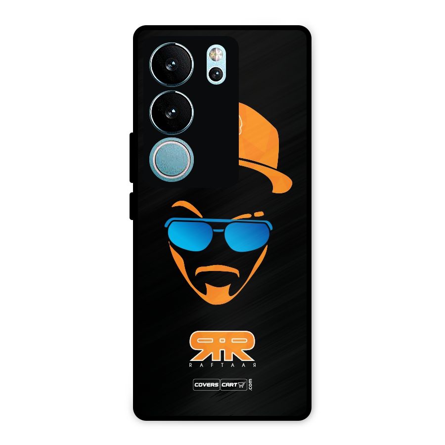Special Raftaar Edition Orange Metal Back Case for Vivo V29 Pro