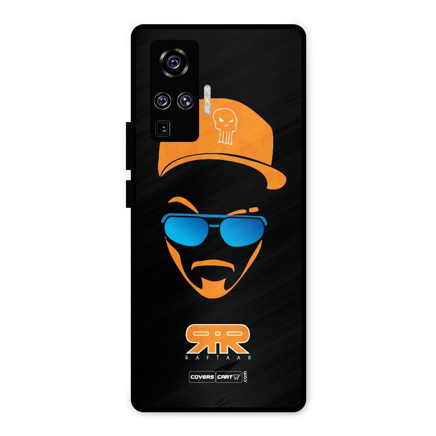 Special Raftaar Edition Orange Metal Back Case for Vivo X50 Pro