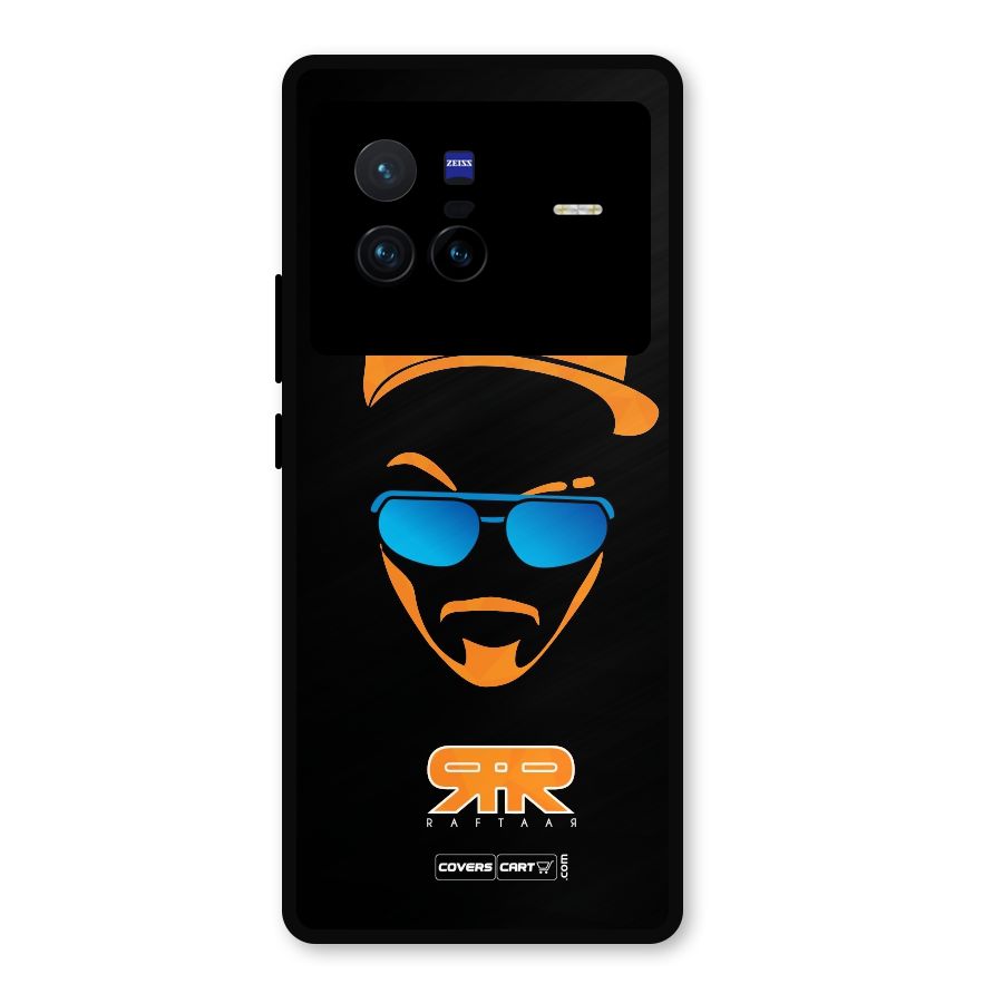 Special Raftaar Edition Orange Metal Back Case for Vivo X80