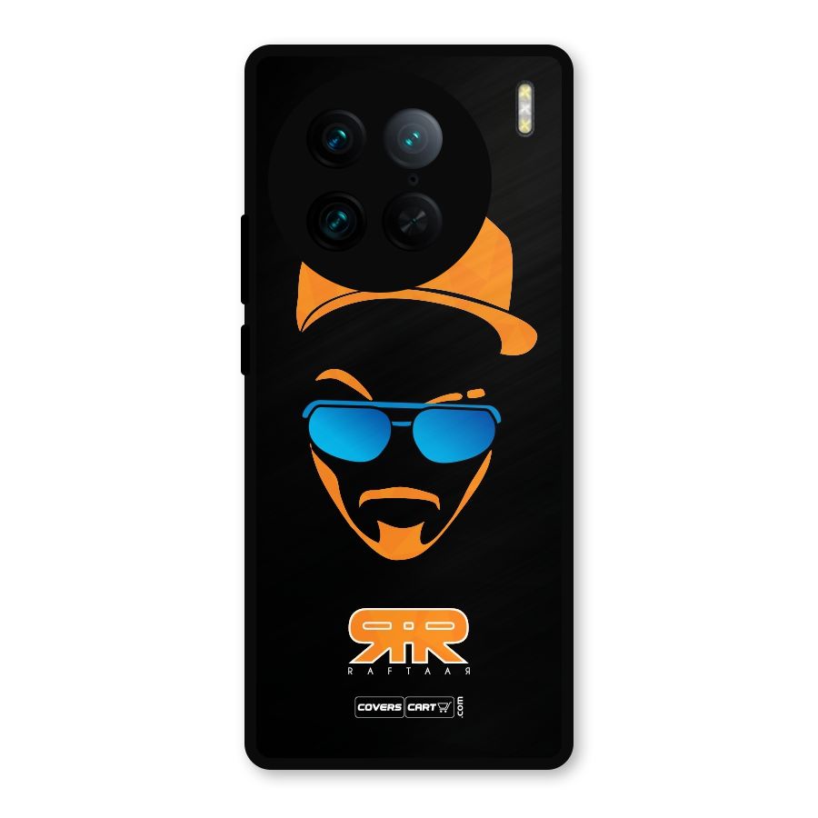 Special Raftaar Edition Orange Metal Back Case for Vivo X90 Pro