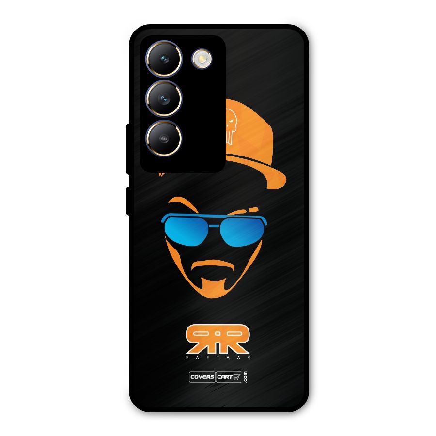 Special Raftaar Edition Orange Metal Back Case for Vivo Y200e