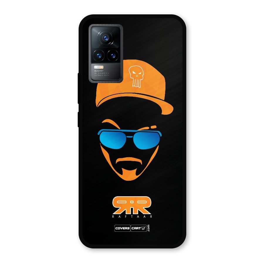 Special Raftaar Edition Orange Metal Back Case for Vivo Y73