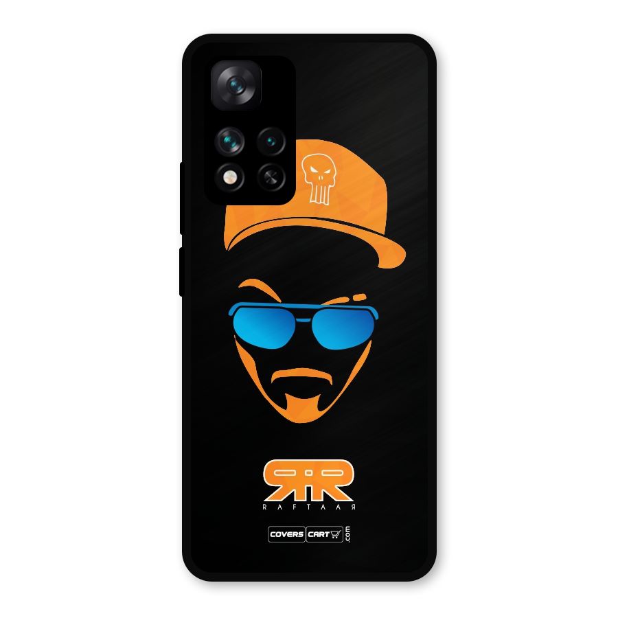 Special Raftaar Edition Orange Metal Back Case for Xiaomi 11i Hypercharge 5G