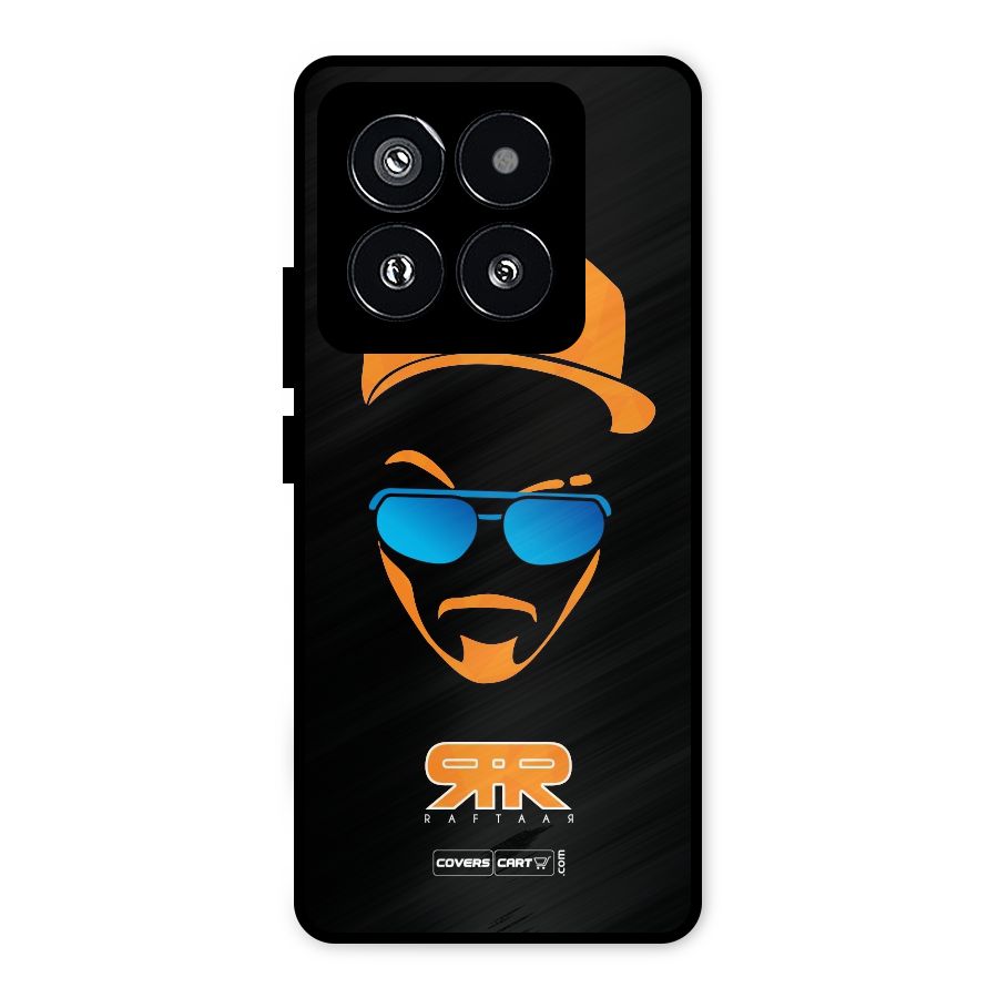 Special Raftaar Edition Orange Metal Back Case for Xiaomi 14 Pro
