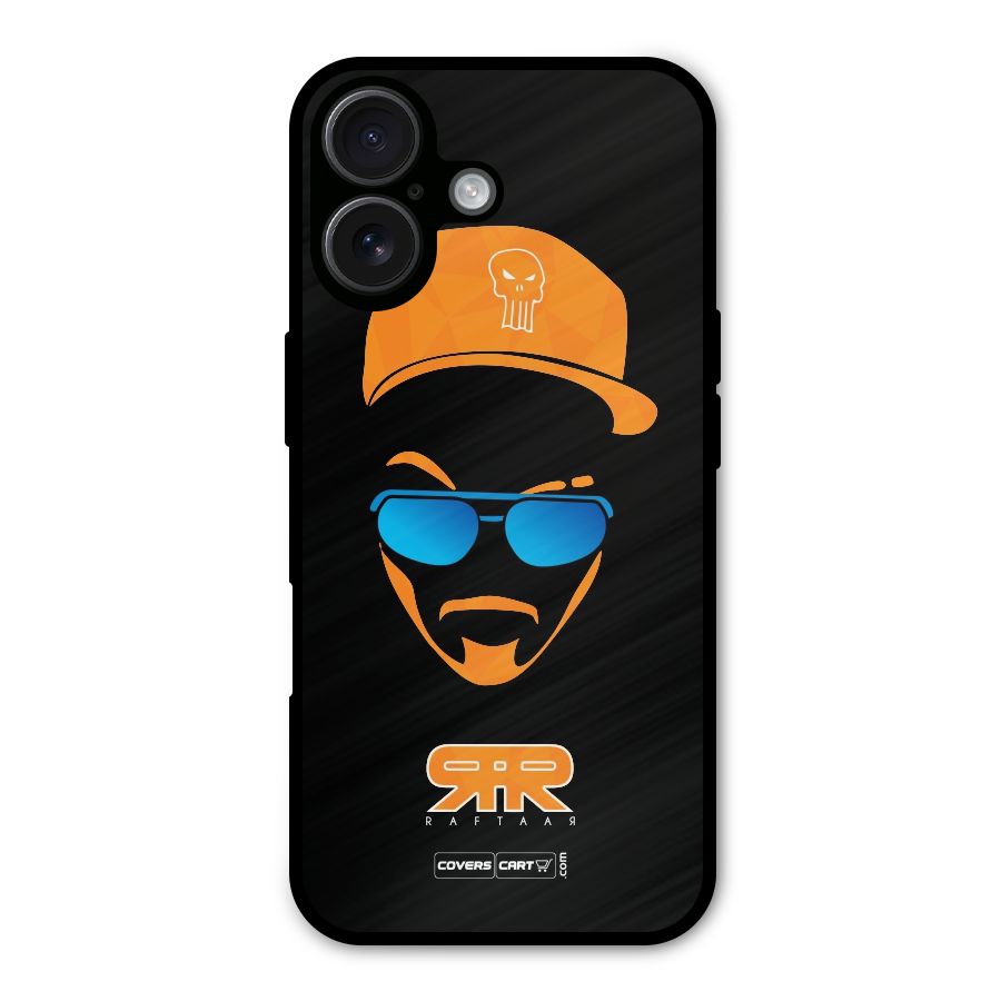 Special Raftaar Edition Orange Metal Back Case for iPhone 16
