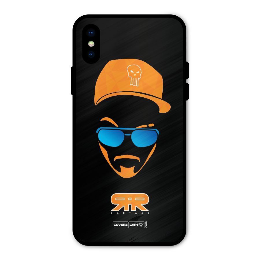 Special Raftaar Edition Orange Metal Back Case for iPhone XS