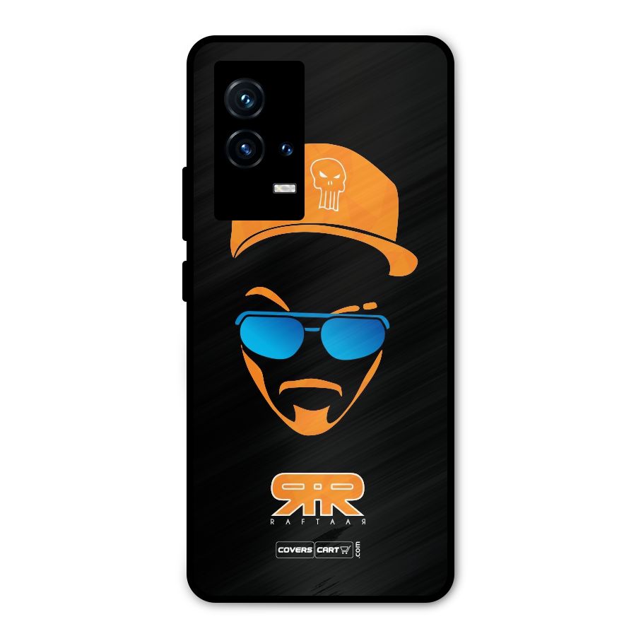 Special Raftaar Edition Orange Metal Back Case for iQOO 9 5G