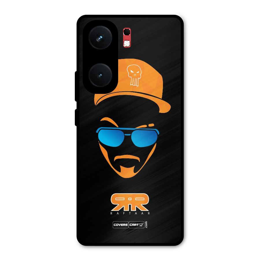 Special Raftaar Edition Orange Metal Back Case for iQOO Neo 9 Pro