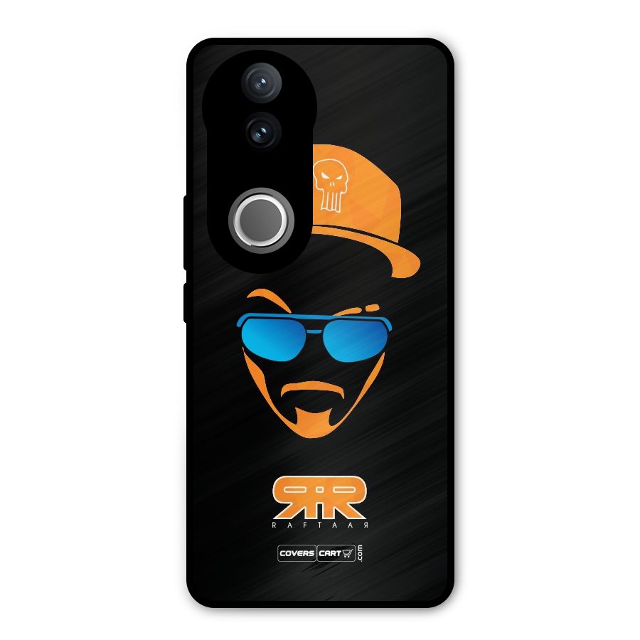 Special Raftaar Edition Orange Metal Back Case for iQOO Z10R