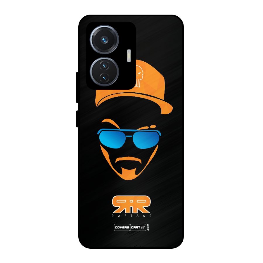Special Raftaar Edition Orange Metal Back Case for iQOO Z6 44W