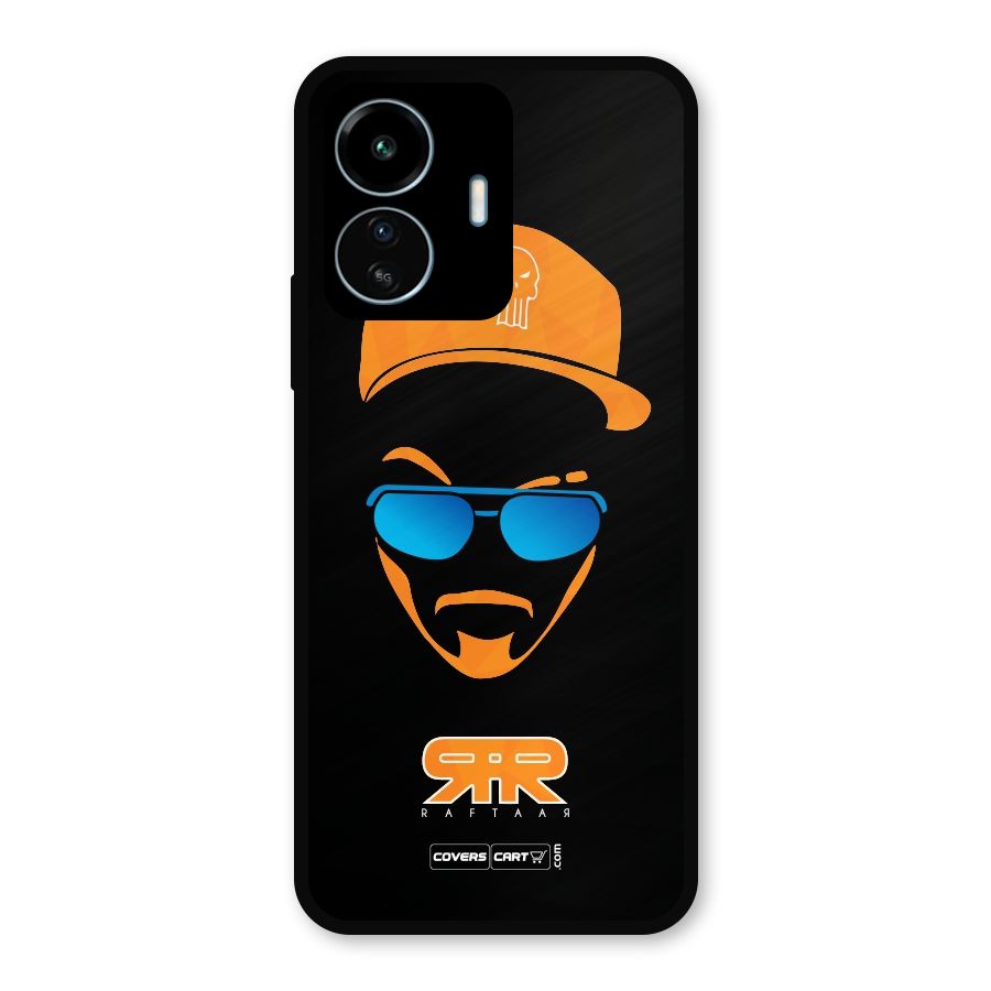 Special Raftaar Edition Orange Metal Back Case for vivo iQOO Z6 Lite 5G
