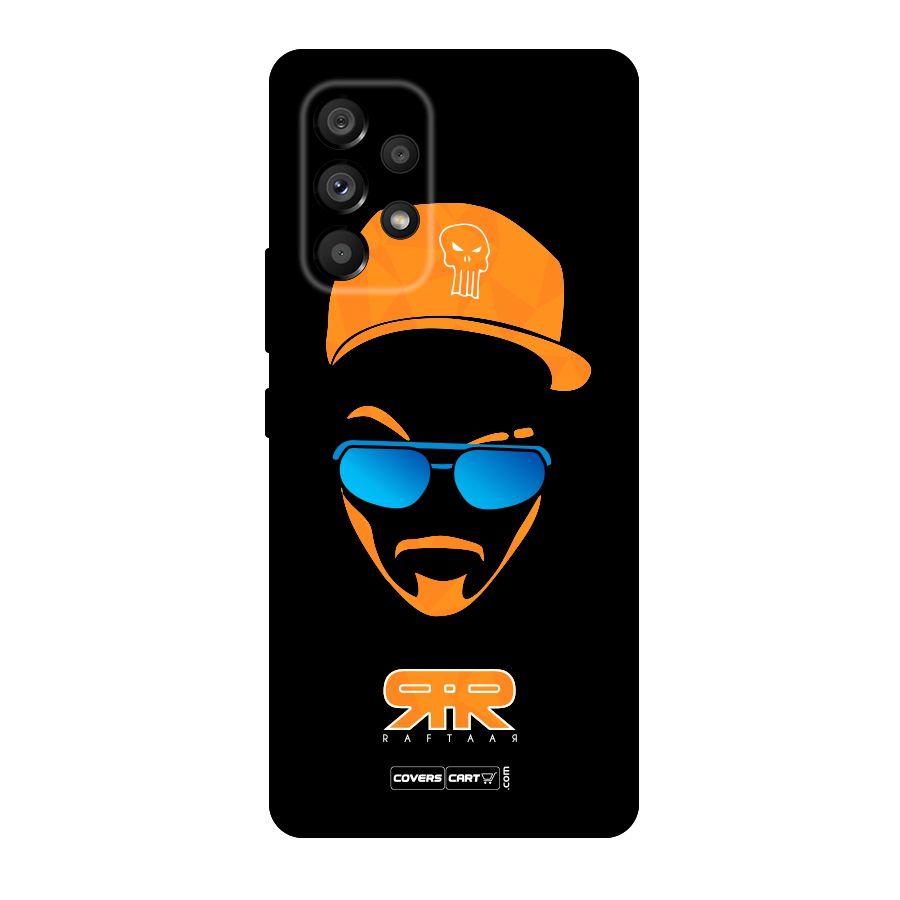 Special Raftaar Edition Orange Original Polycarbonate Back Case for Galaxy A53 5G