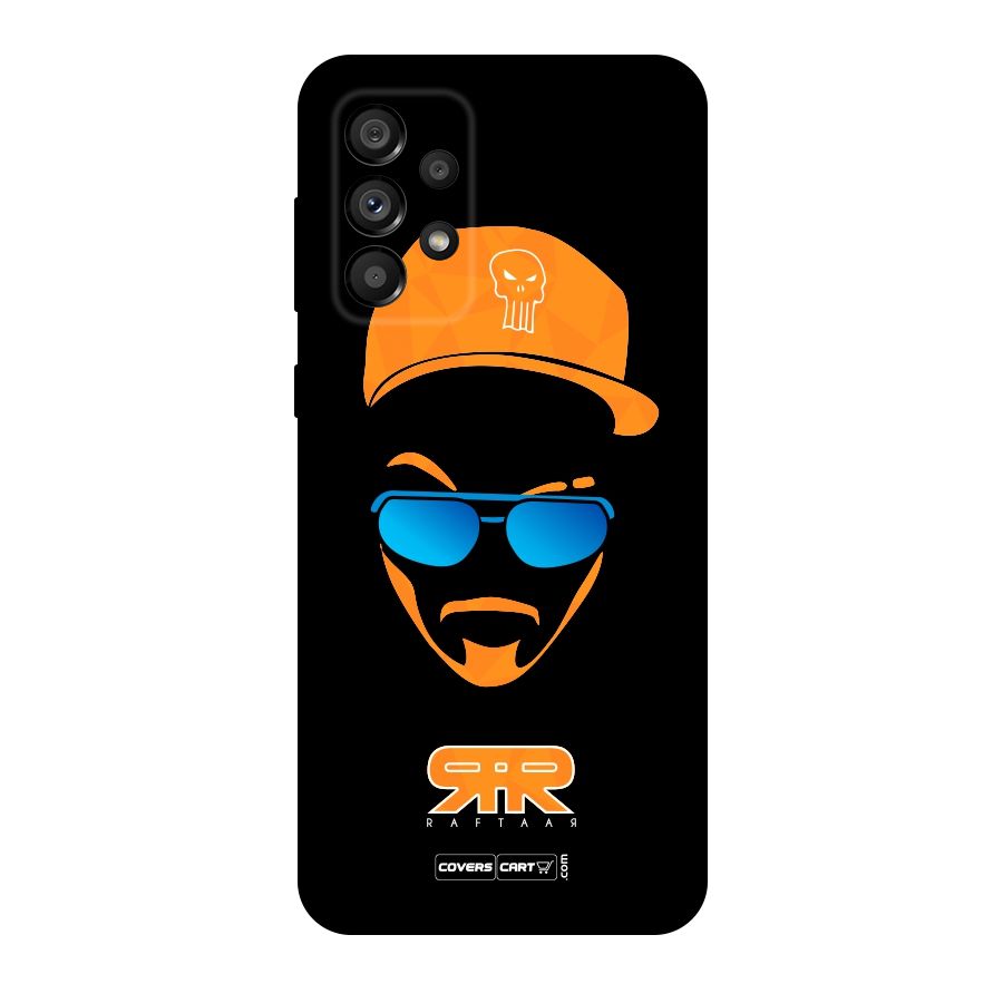 Special Raftaar Edition Orange Original Polycarbonate Back Case for Galaxy A73 5G