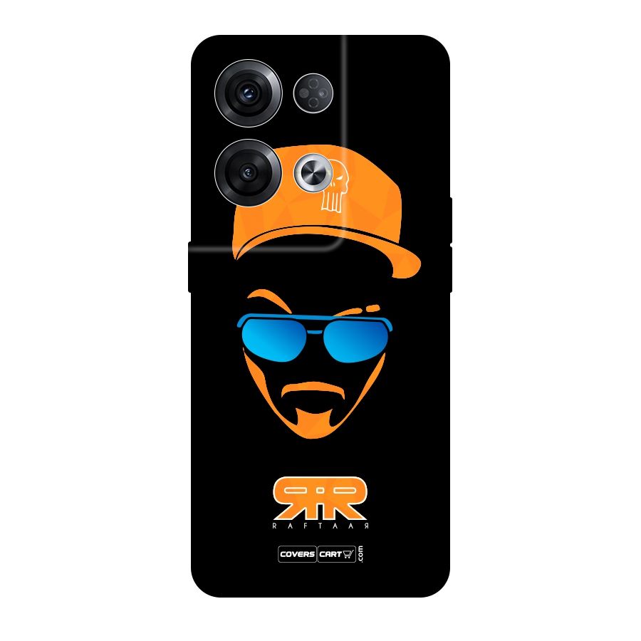 Special Raftaar Edition Orange Original Polycarbonate Back Case for Oppo Reno8 Pro 5G