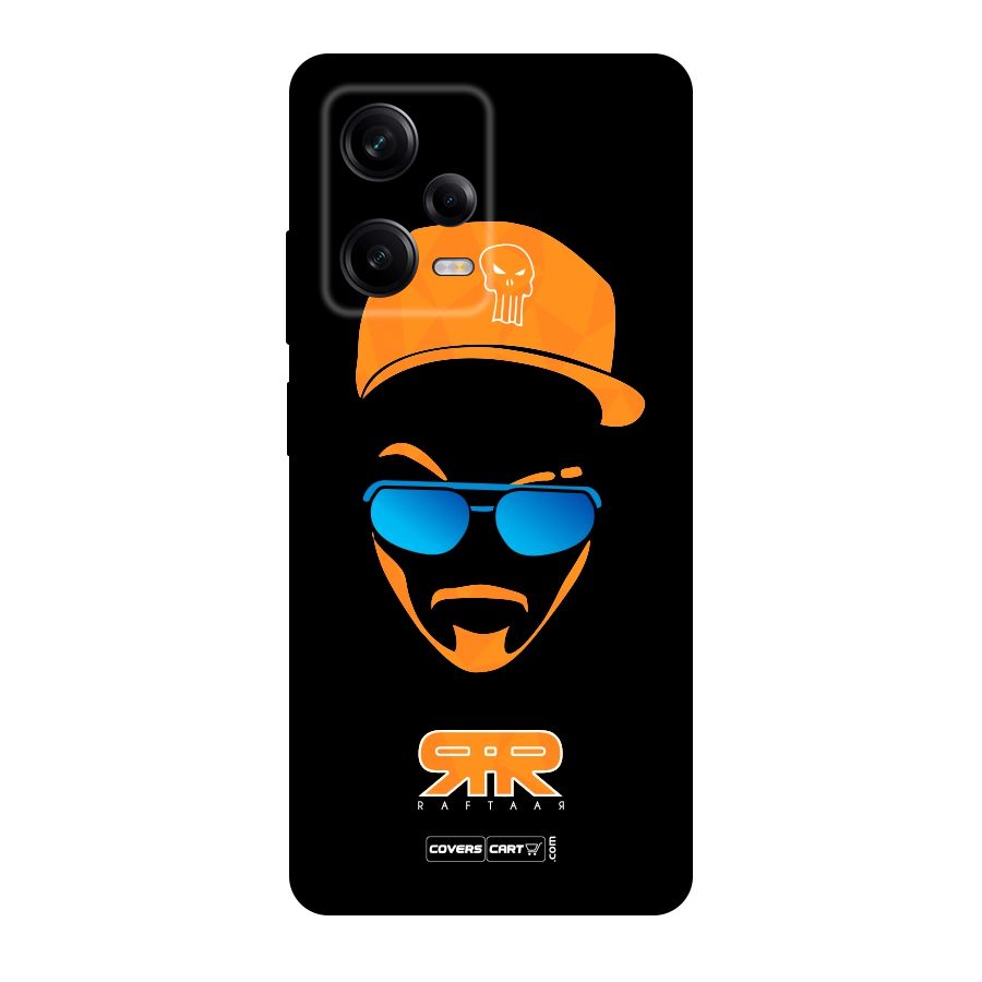 Special Raftaar Edition Orange Original Polycarbonate Back Case for Redmi Note 12 Pro
