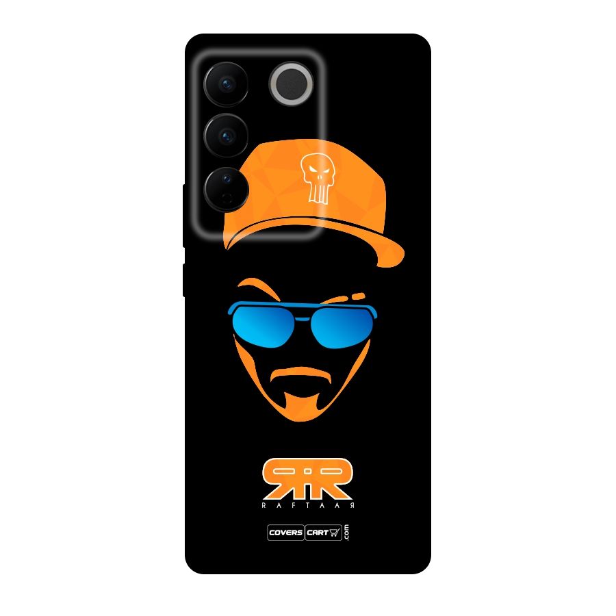 Special Raftaar Edition Orange Original Polycarbonate Back Case for Vivo V27