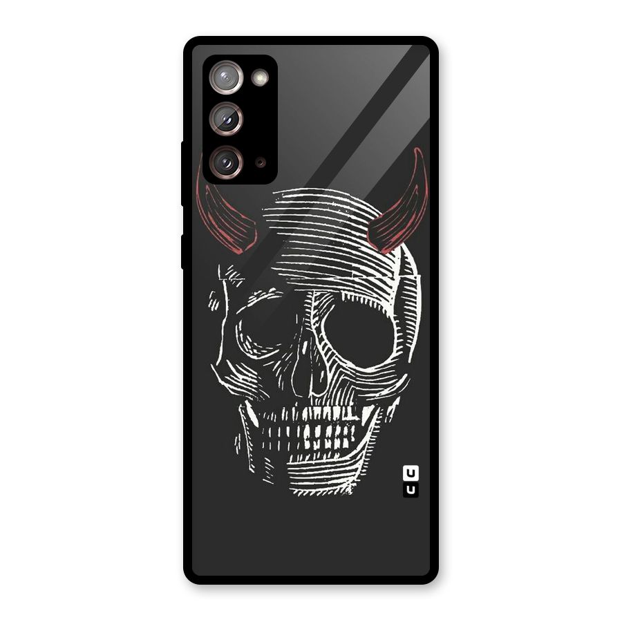 Spooky Face Glass Back Case for Galaxy Note 20