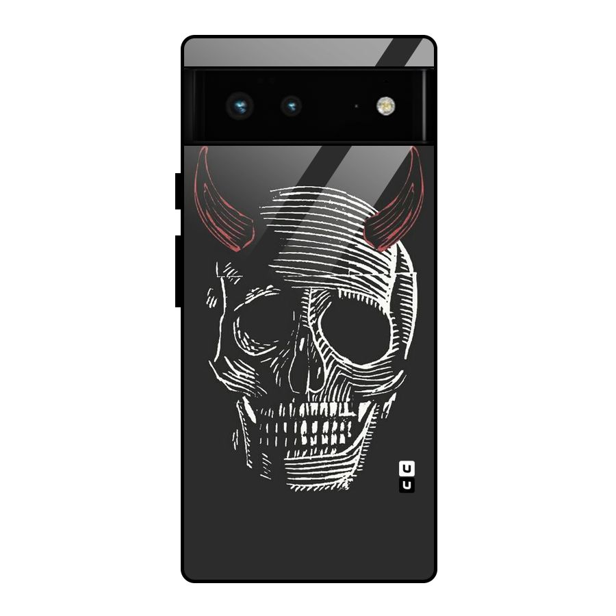Spooky Face Glass Back Case for Google Pixel 6