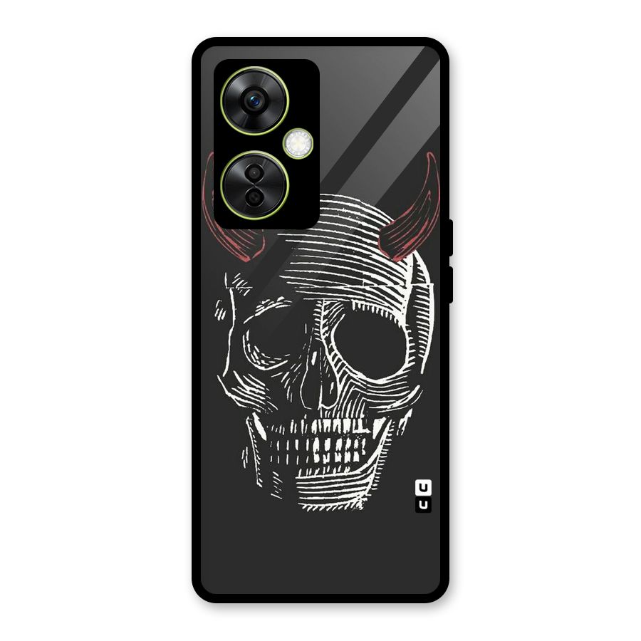 Spooky Face Glass Back Case for OnePlus Nord CE 3 Lite