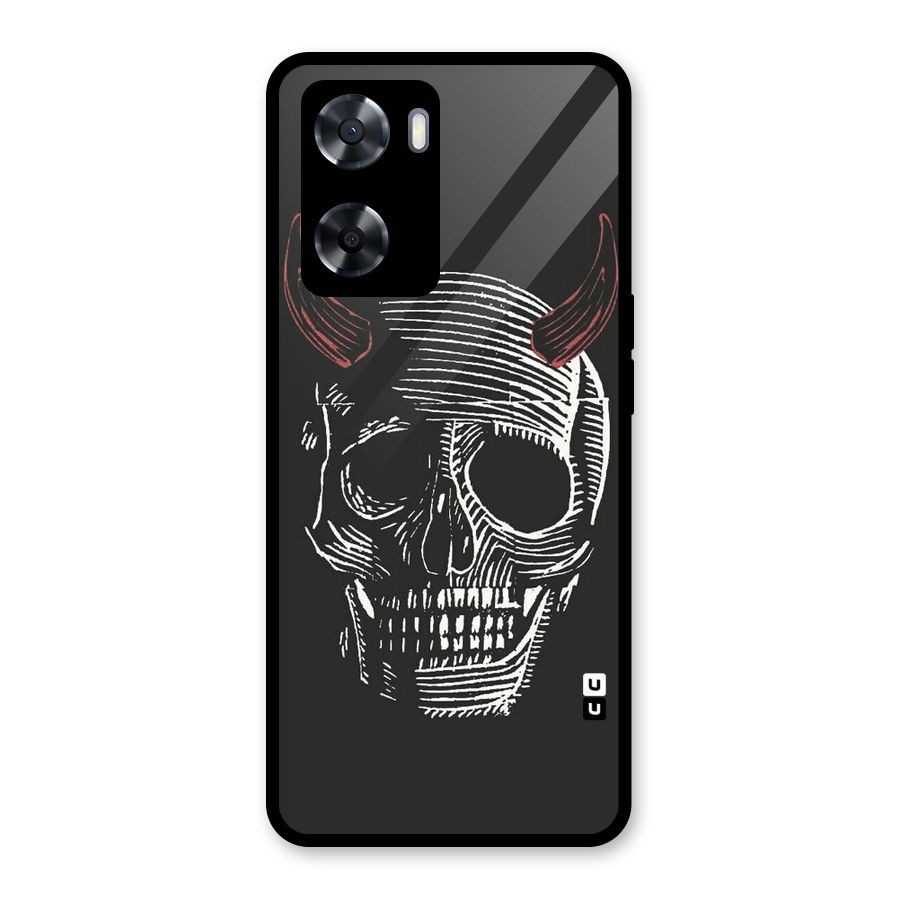 Spooky Face Glass Back Case for OnePlus Nord N20 SE