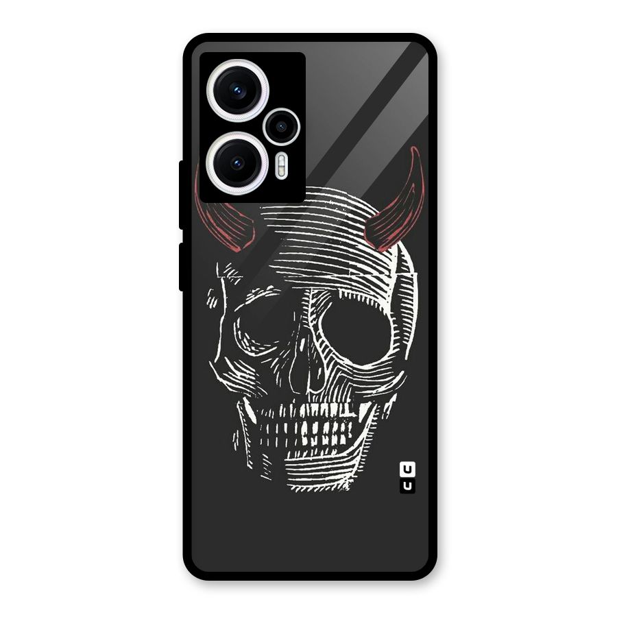 Spooky Face Glass Back Case for Poco F5