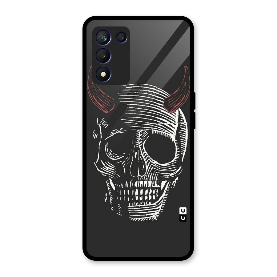 Spooky Face Glass Back Case for Realme 9 5G Speed