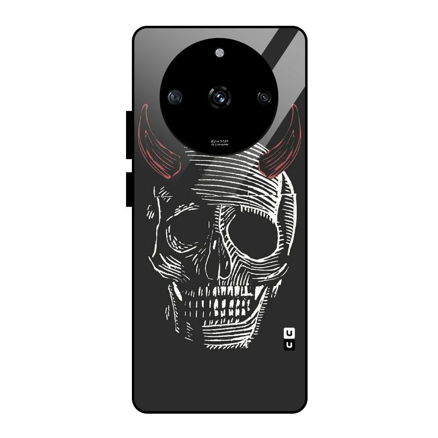 Spooky Face Glass Back Case for Realme Narzo 60 5G