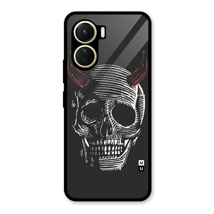 Spooky Face Glass Back Case for Vivo Y16