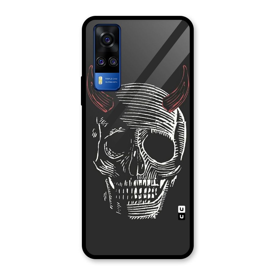 Spooky Face Glass Back Case for Vivo Y31