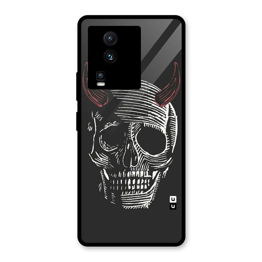 Spooky Face Glass Back Case for Vivo iQOO Neo 7 Pro