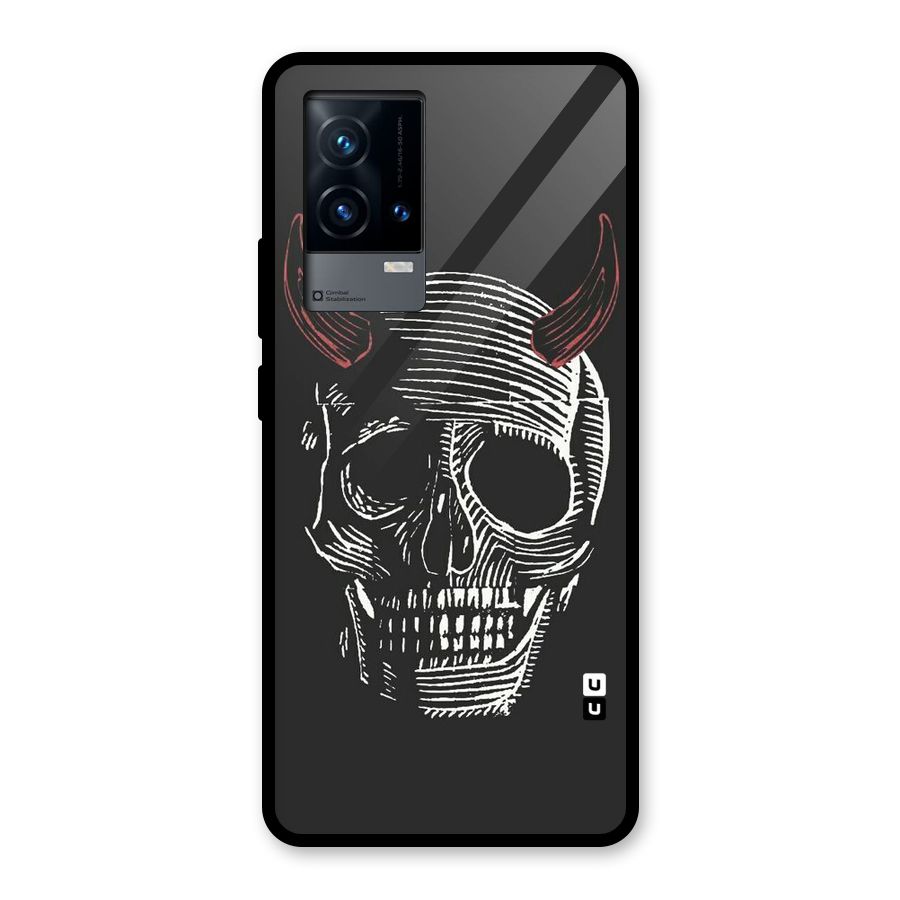 Spooky Face Glass Back Case for iQOO 9 5G