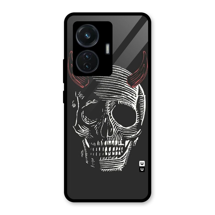 Spooky Face Glass Back Case for iQOO Z6 44W