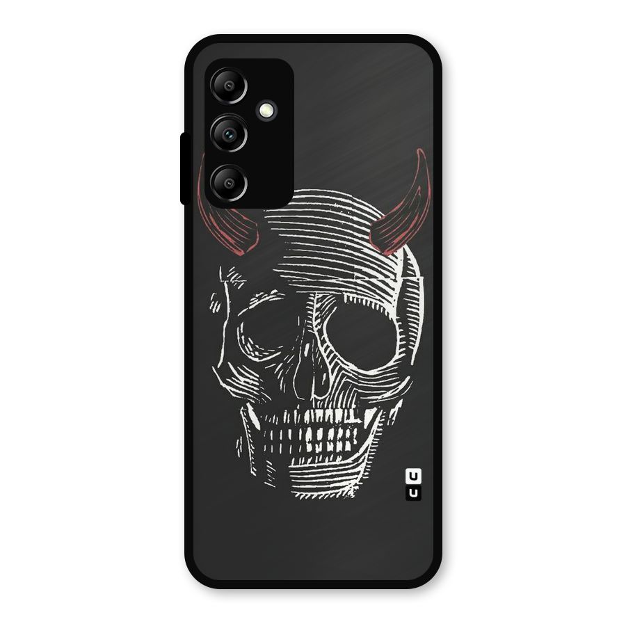 Spooky Face Metal Back Case for Galaxy A14 5G