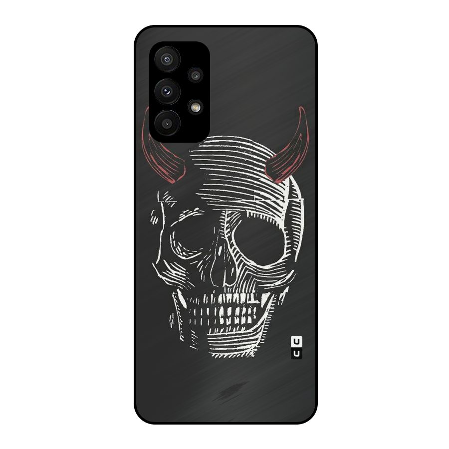 Spooky Face Metal Back Case for Galaxy A23