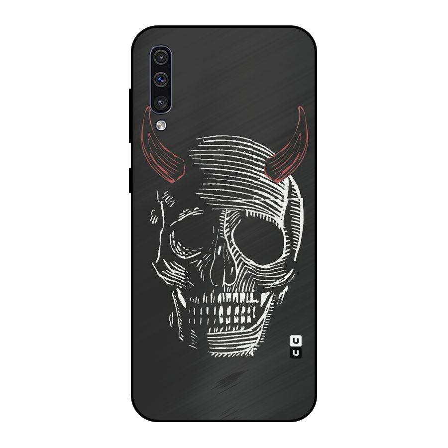 Spooky Face Metal Back Case for Galaxy A50