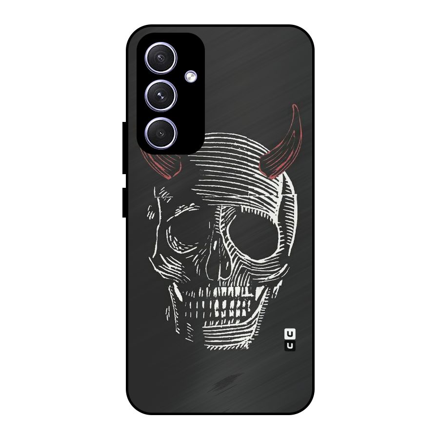 Spooky Face Metal Back Case for Galaxy A54