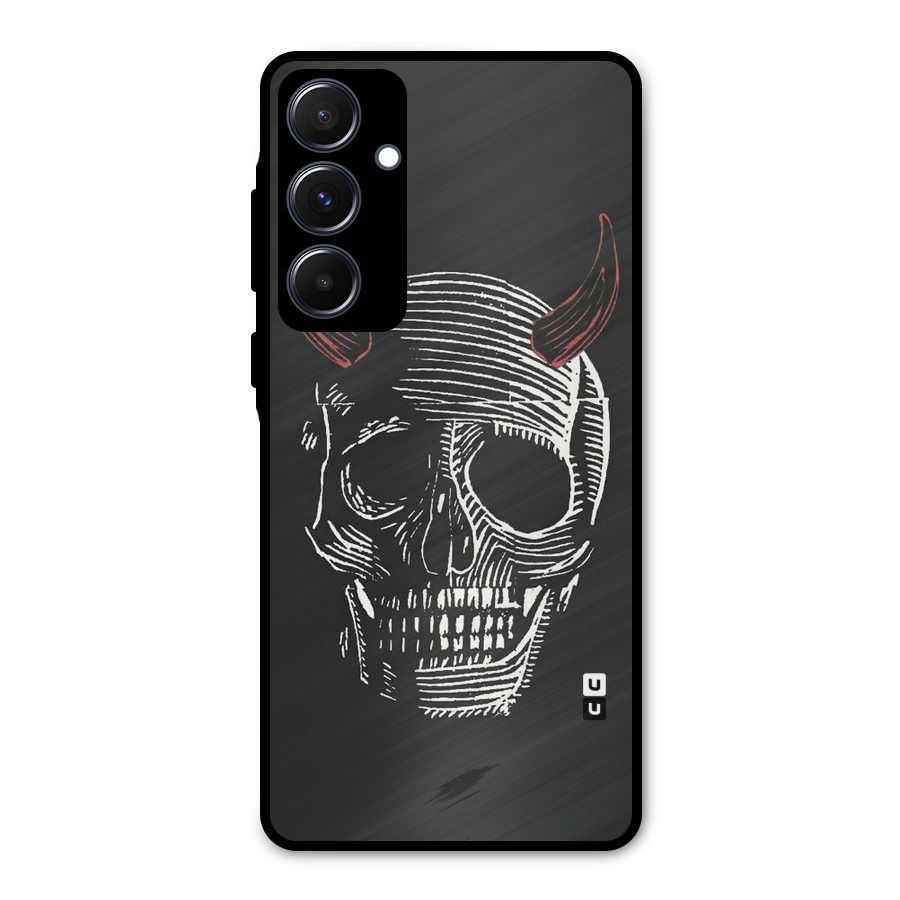 Spooky Face Metal Back Case for Galaxy A55