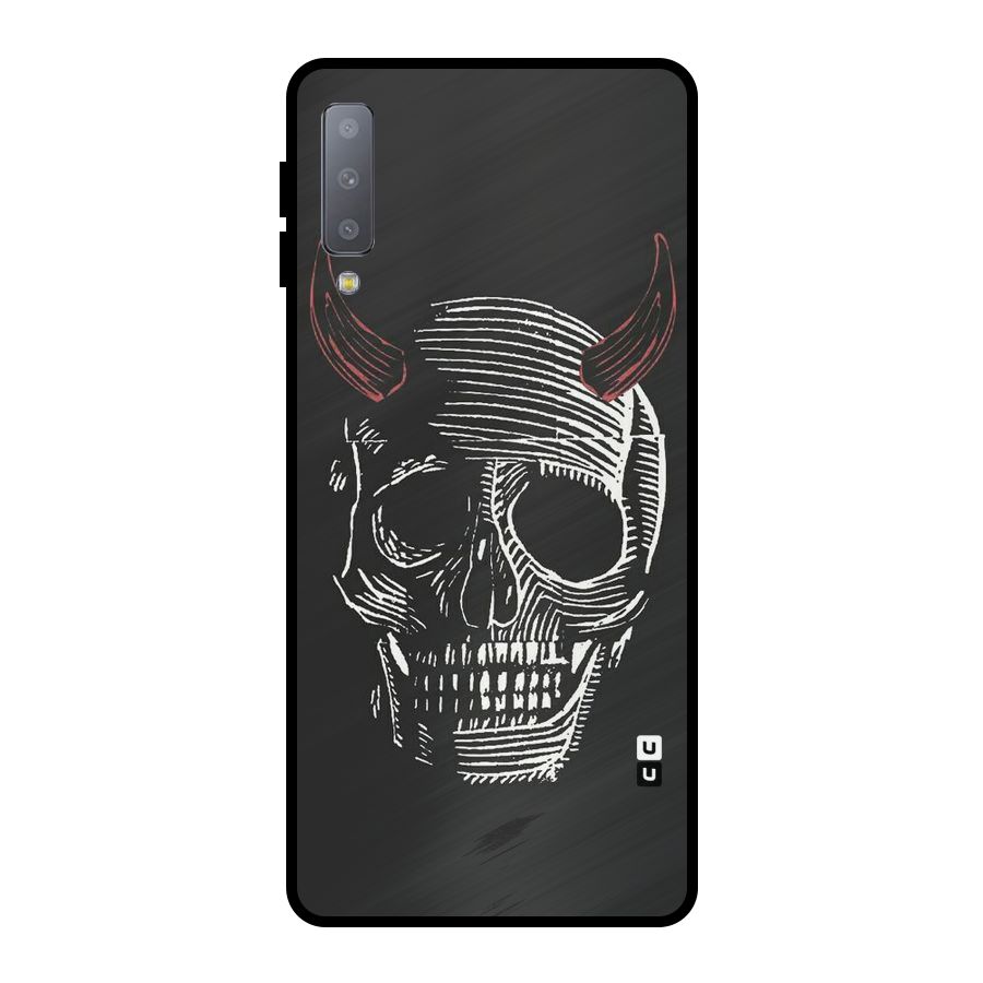 Spooky Face Metal Back Case for Galaxy A7 (2018)
