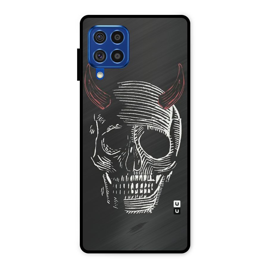 Spooky Face Metal Back Case for Galaxy F62
