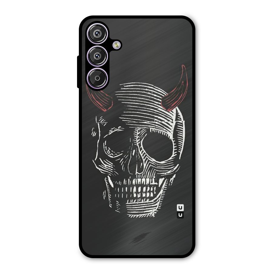 Spooky Face Metal Back Case for Galaxy M15