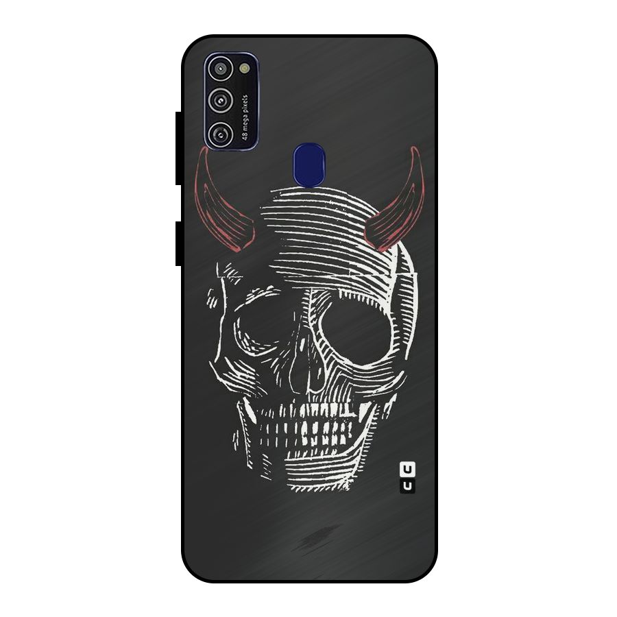Spooky Face Metal Back Case for Galaxy M30s