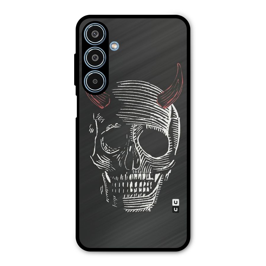 Spooky Face Metal Back Case for Galaxy M35